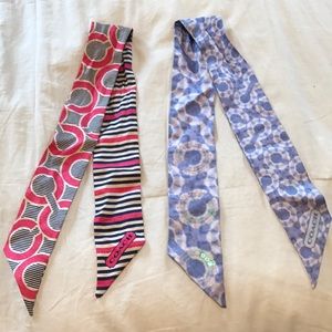 Coach satin scarves